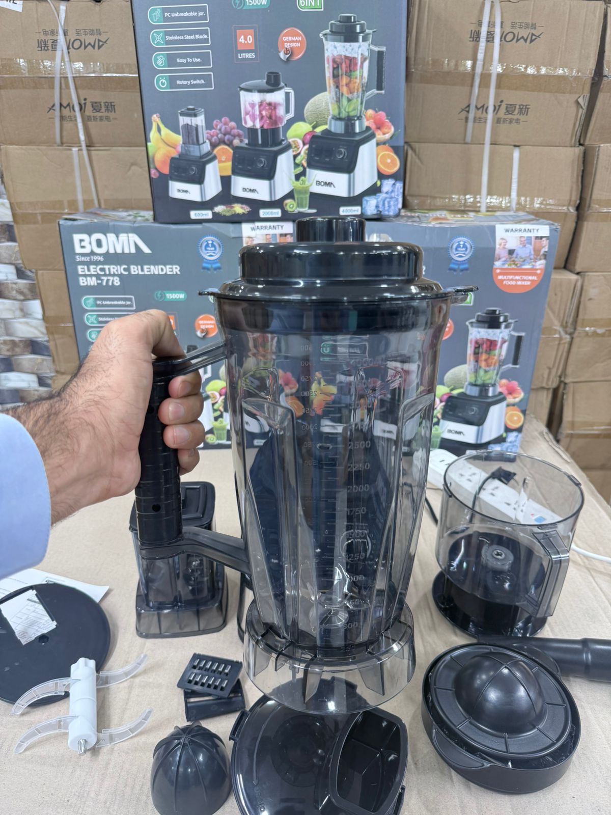German Lot Imported Boma  BM 778 6-in-1 4L Blender