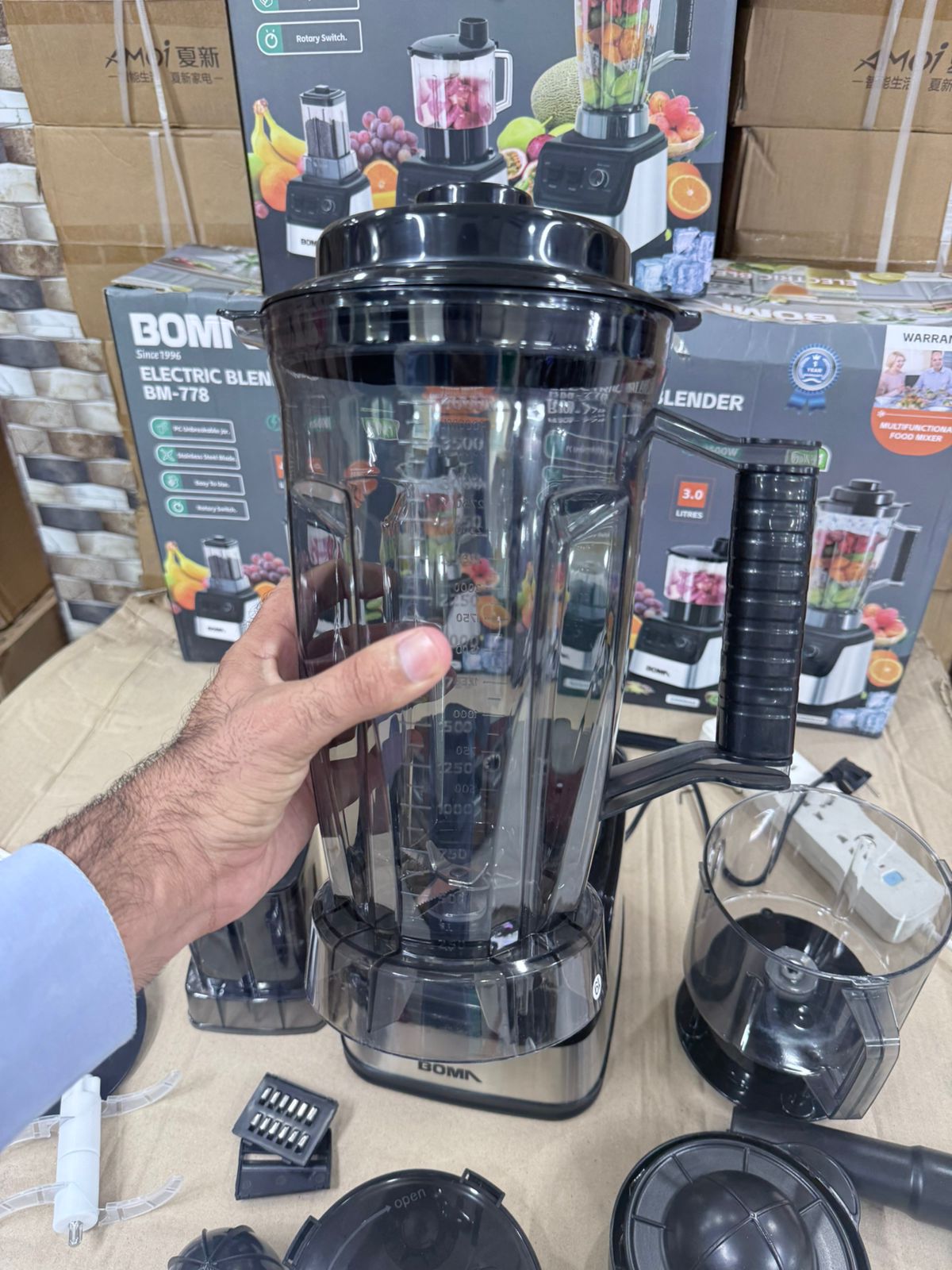 German Lot Imported Boma  BM 778 6-in-1 4L Blender